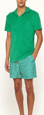 Orlebar Brown Terry Towelling Tailored Fit Towelling Polo Shirt