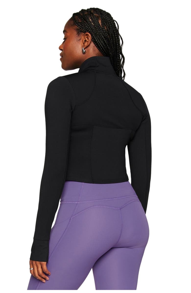 Fabletics Perfect Storm Cropped Train Jacket, Alternate, color,