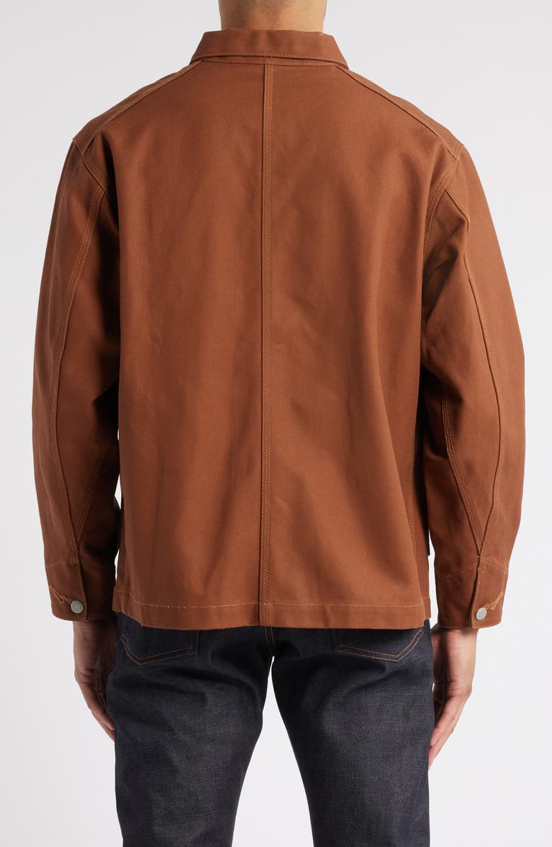 EDWIN Denim Coverall Jacket, Alternate, color, Duck Brown