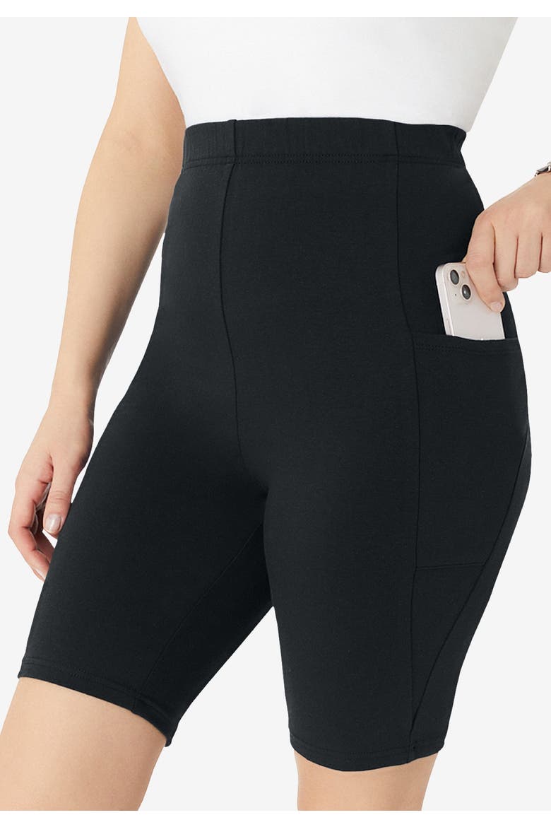 Side-Pocket Bike Short, Alternate, color, NAVY