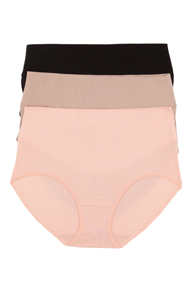 3-Pack Stretch Cotton Control Briefs, Main, color, EVENING SANDS