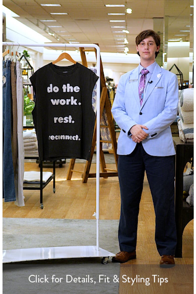 Do the Work Graphic Cotton Tank video