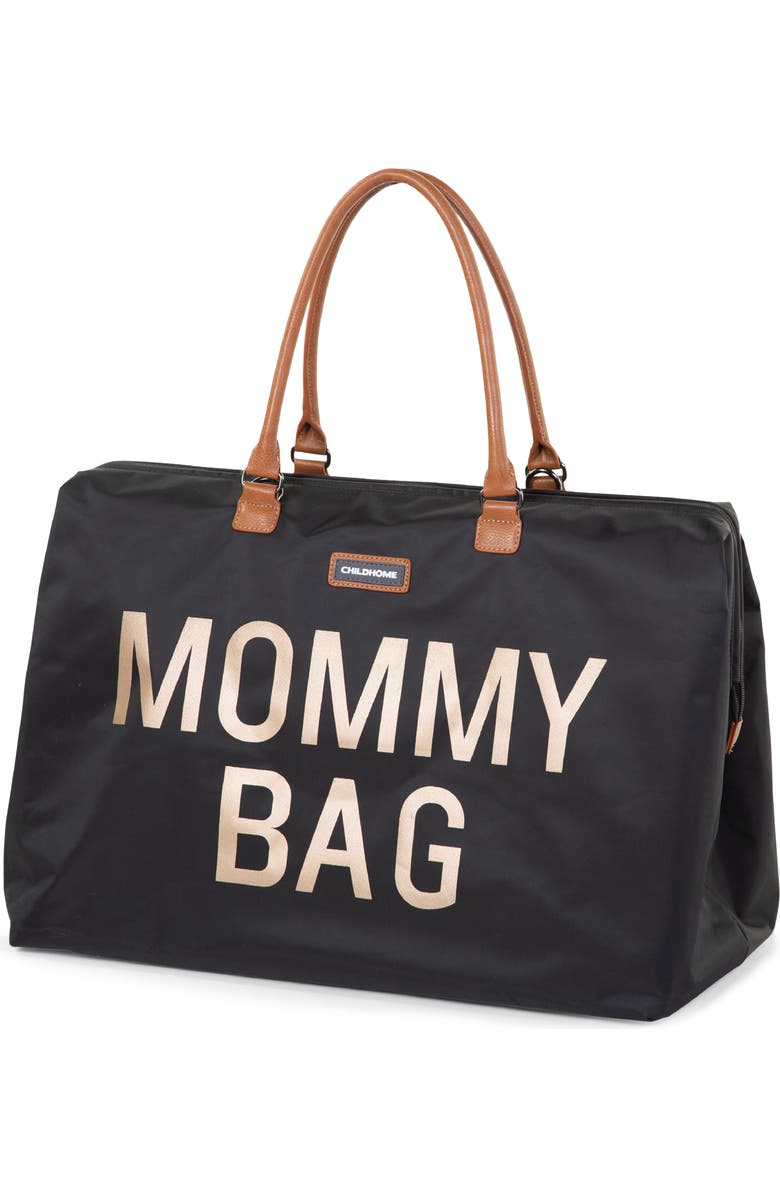 CHILDHOME XL Travel Diaper Bag, Alternate, color, Black/Gold