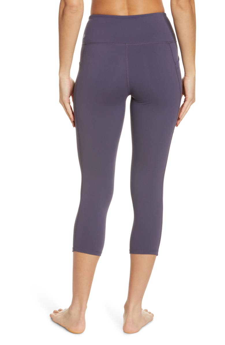 Zella Live In High Waist Pocket Crop Leggings, Alternate, color,