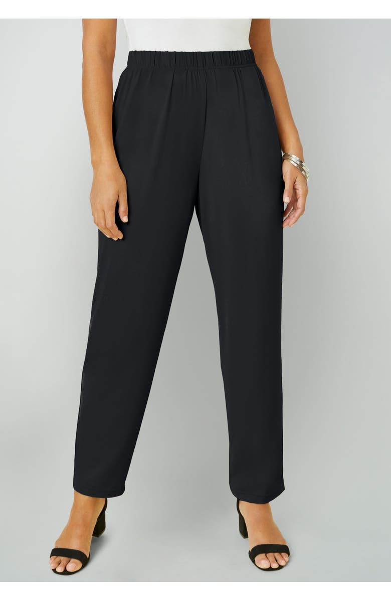 Jessica London Stretch Knit 4-Piece Wardrober, Alternate, color, Black