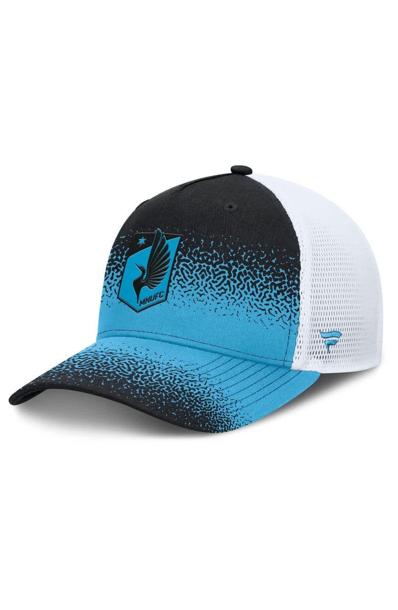 FANATICS Men's Fanatics Black Minnesota United FC Libero Trucker Adjustable Hat, Main, color, 