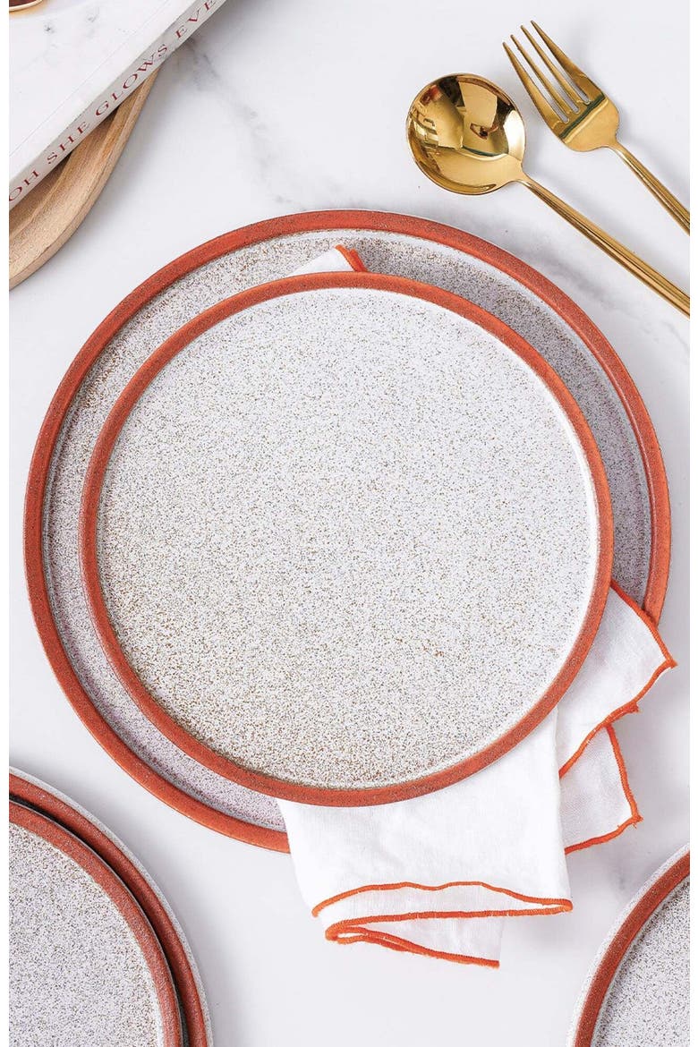 Vince Stoneware 16-Piece Dinnerware Set, Alternate, color, Red
