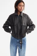 H&M Oversized Coated Jacket