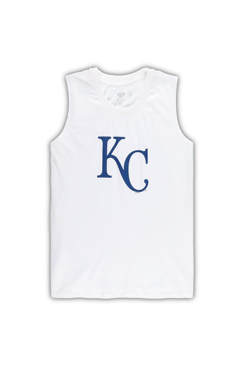 Women's Concepts Sport White/Royal Kansas City Royals Plus Size Tank Top & Shorts Sleep Set, Alternate, color, White