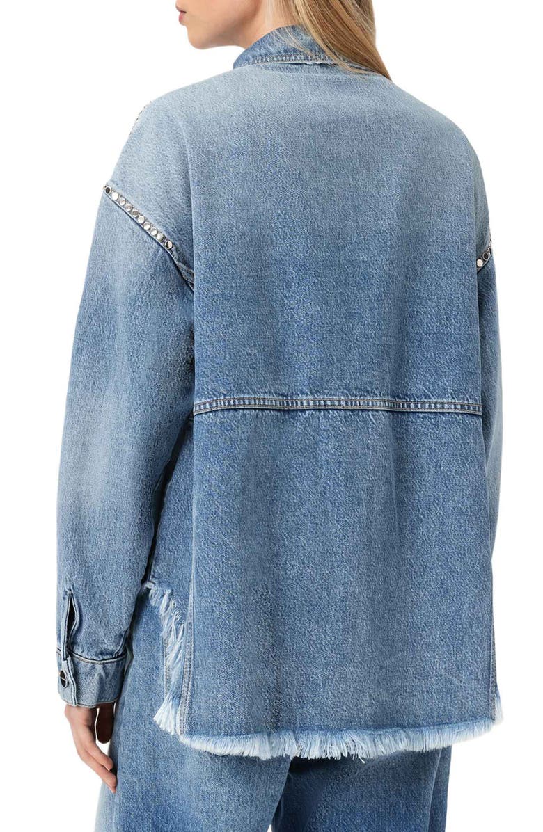 AllSaints Hettie Stud Shacket, Alternate, color, 