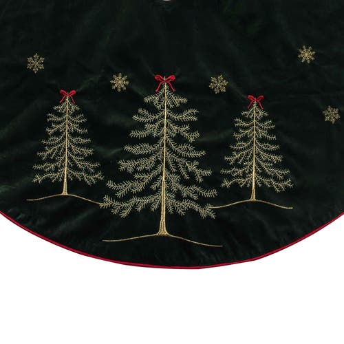 C & F Home C&f Home Christmas Tree Forest Tree Skirt In Green