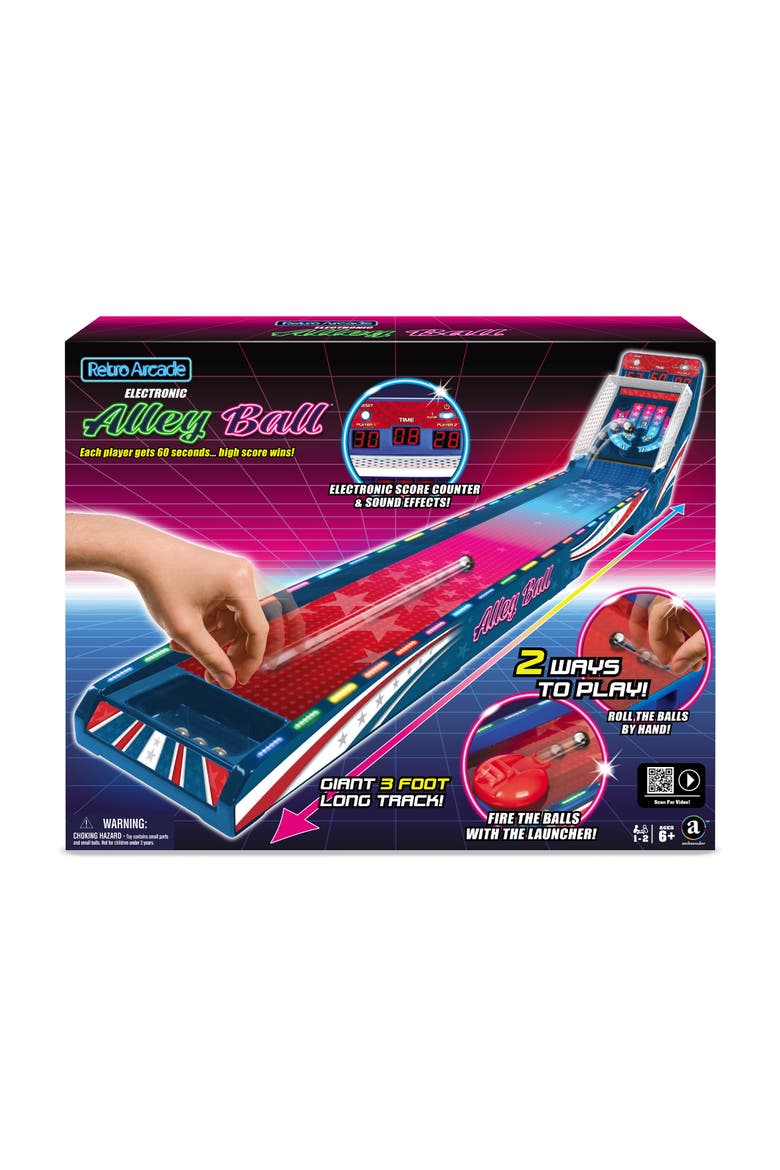 Retro Arcade Electronic Alleyball Tabletop Game, Main, color, Multicolored