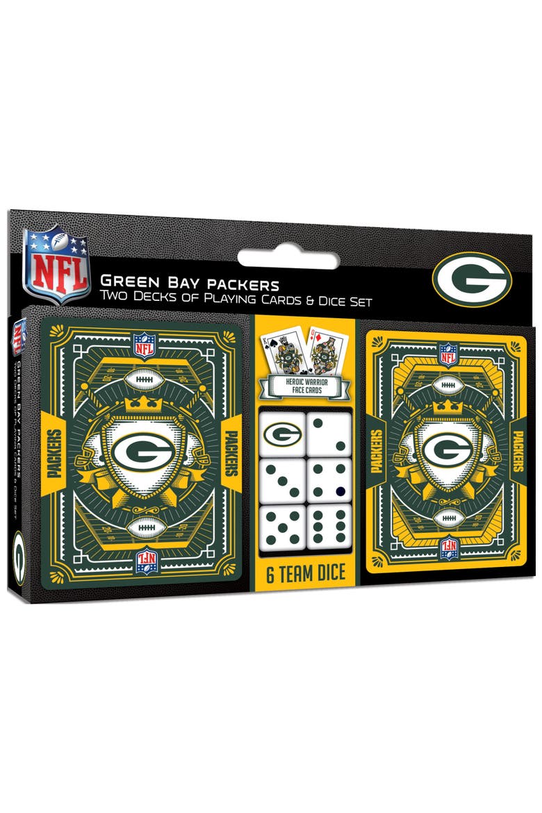 Green Bay Packers Playing Cards & Dice, Main, color, Multicolor