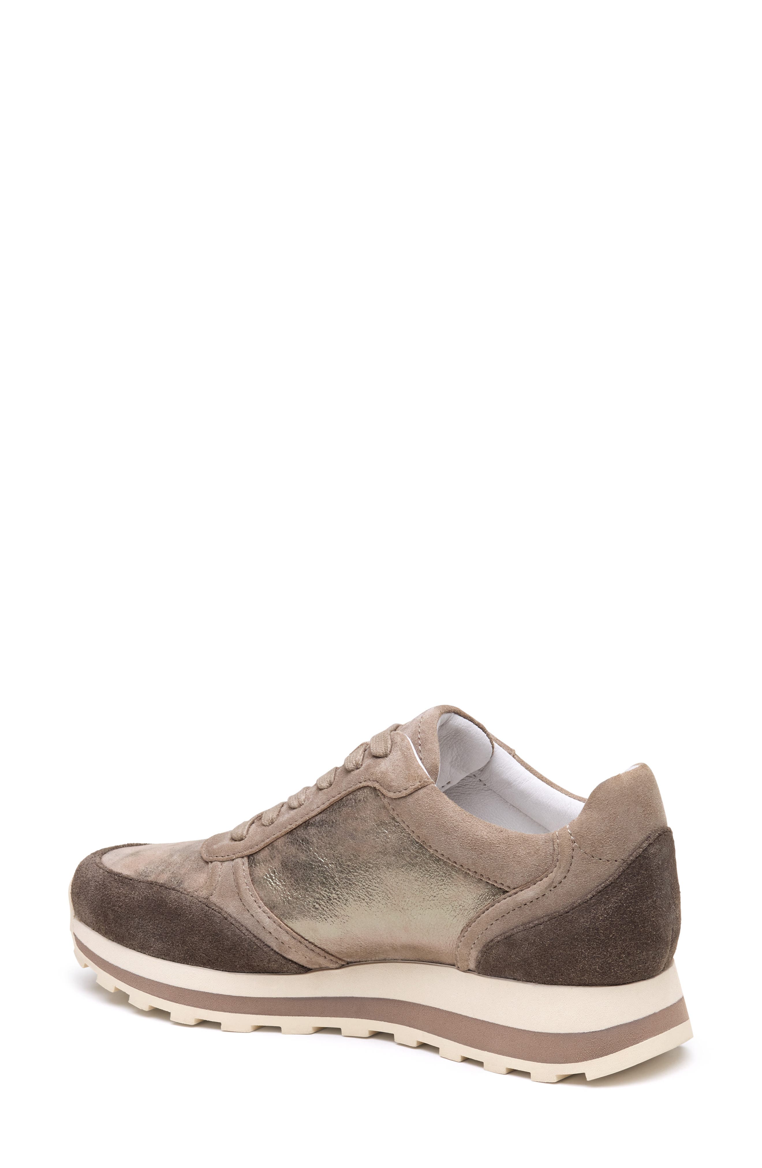 Piper Knit Panel Sneaker, Alternate, color, TAUPE KID SUEDE