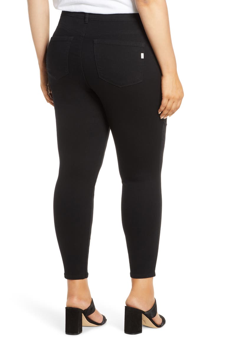 1822 Denim RE:Denim Double Button High Waist Skinny Jeans, Alternate, color,