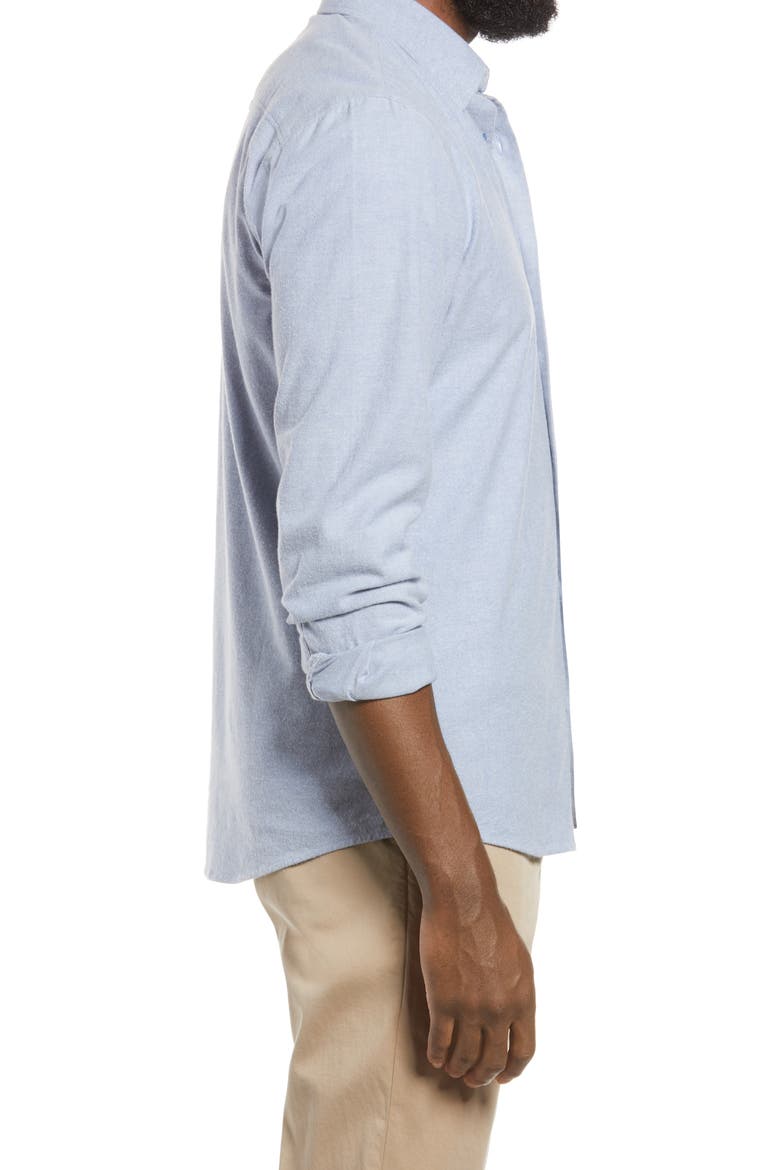 Oxford Button-Up Performance Shirt, Alternate, color, BLUE - BLUE OXFORD