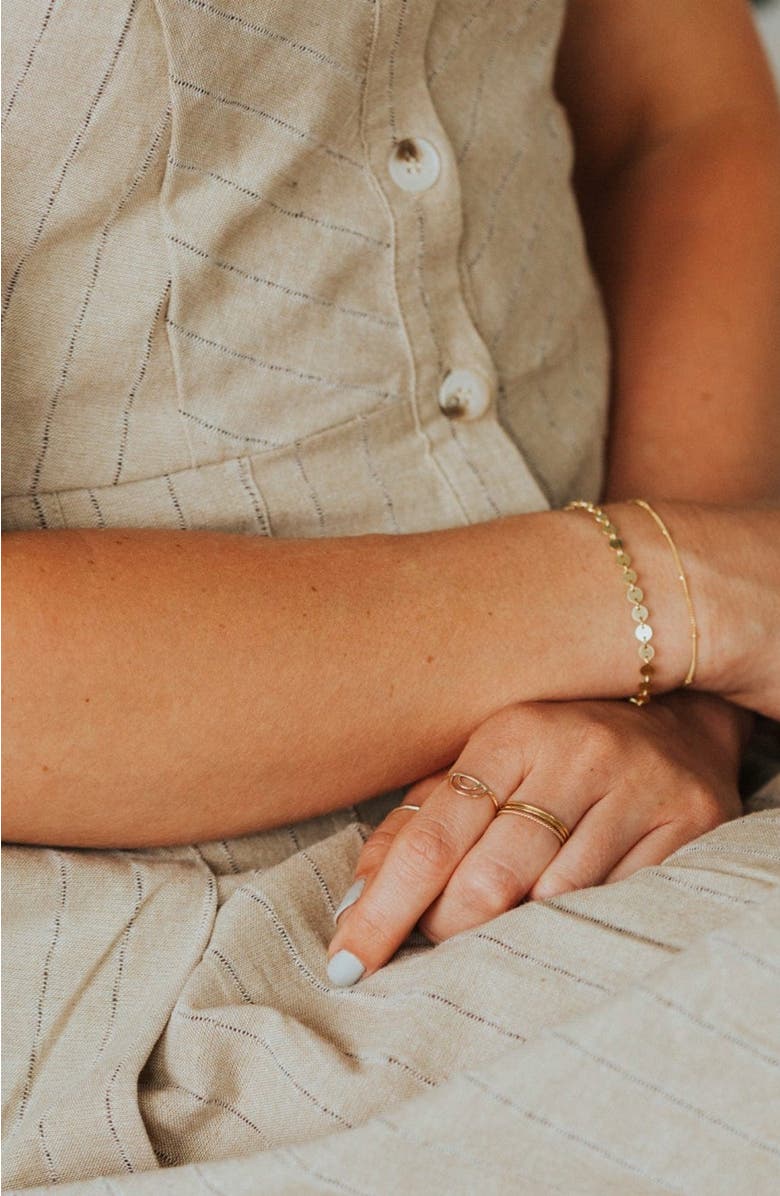 MADE BY MARY Poppy Bracelet, Alternate, color, Gold Filled