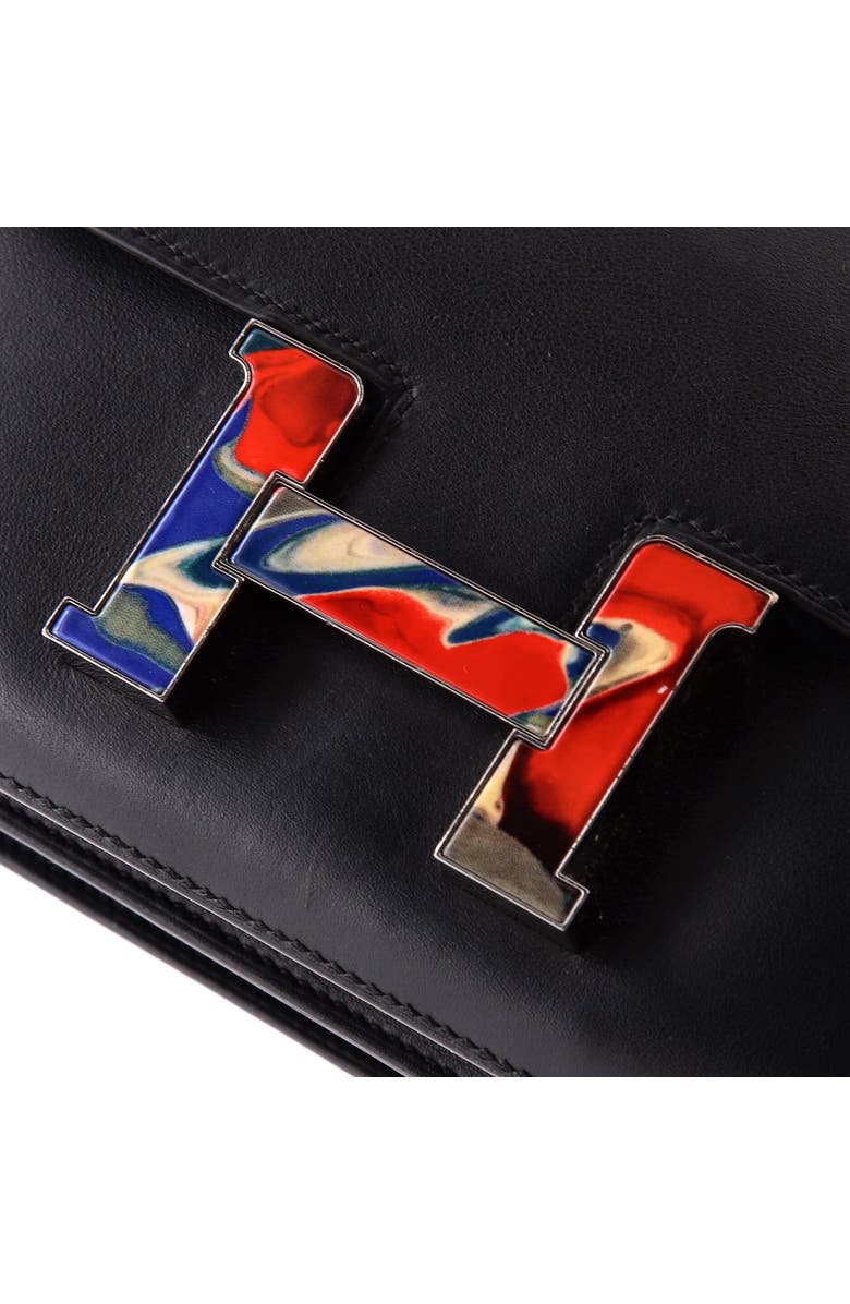 Pre-Owned Hermes Constance Bag Swift with Marble Enamel 24, Alternate, color, Noir