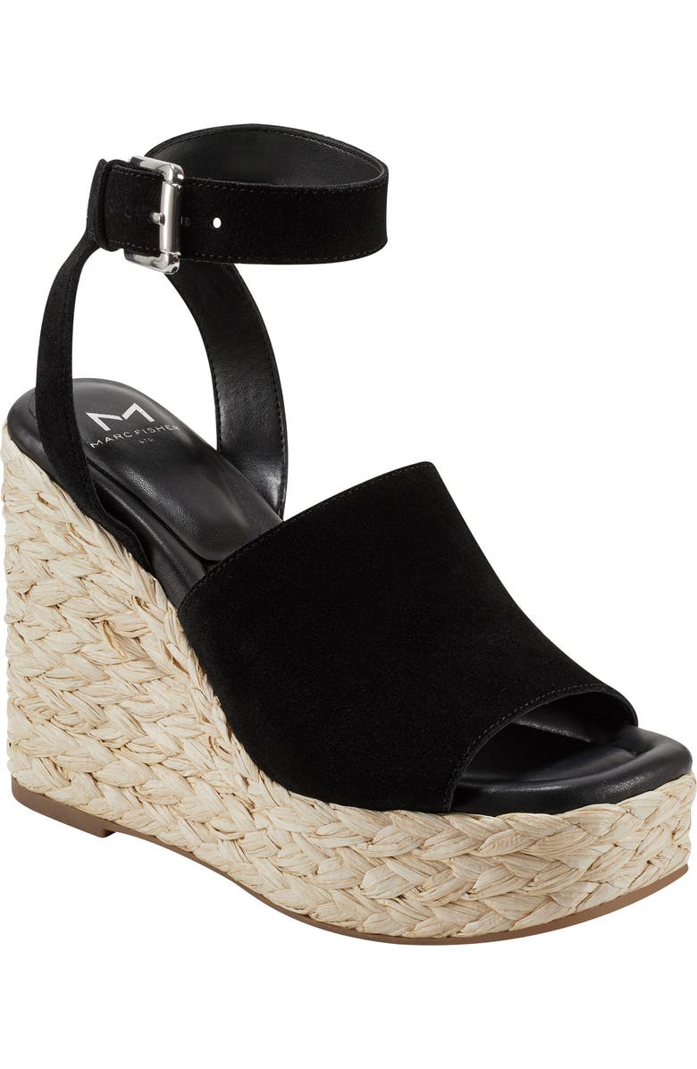 Marc Fisher LTD Nelly Ankle Strap Wedge Sandal, Main, color,