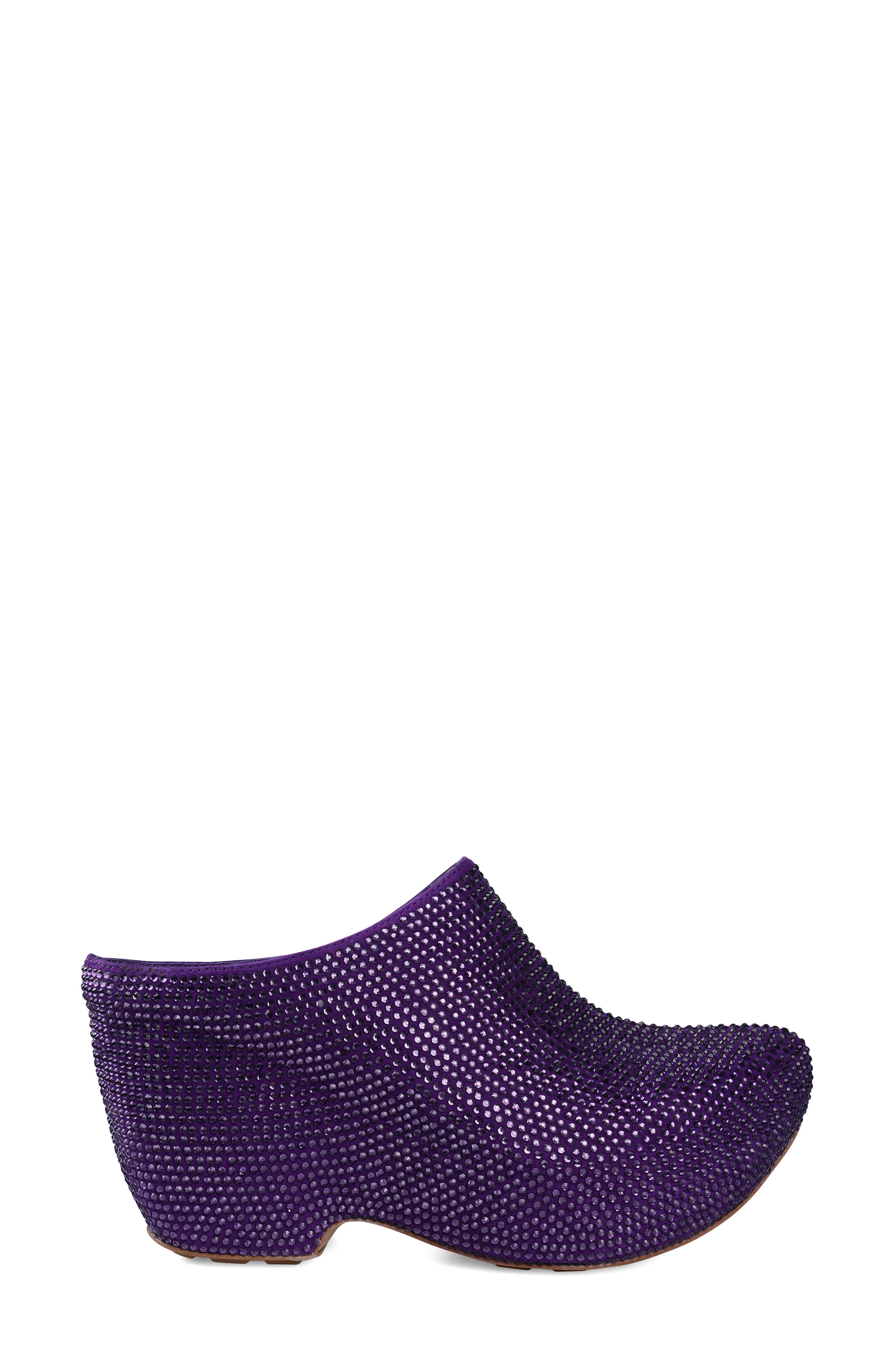 Ziska Embellished Clog, Alternate, color, PURPLE SUEDE