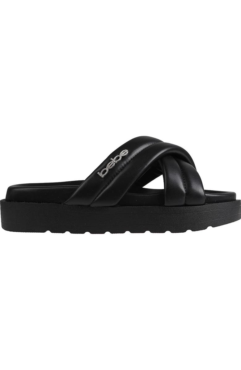 bebe Platform Slide Sandal, Alternate, color,