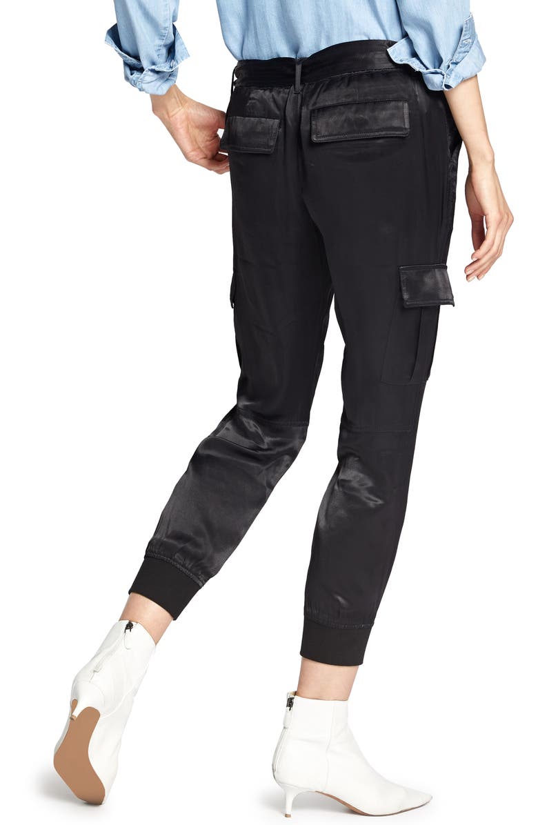 Sanctuary Precious Cargo Satin Jogger Pants, Alternate, color, 