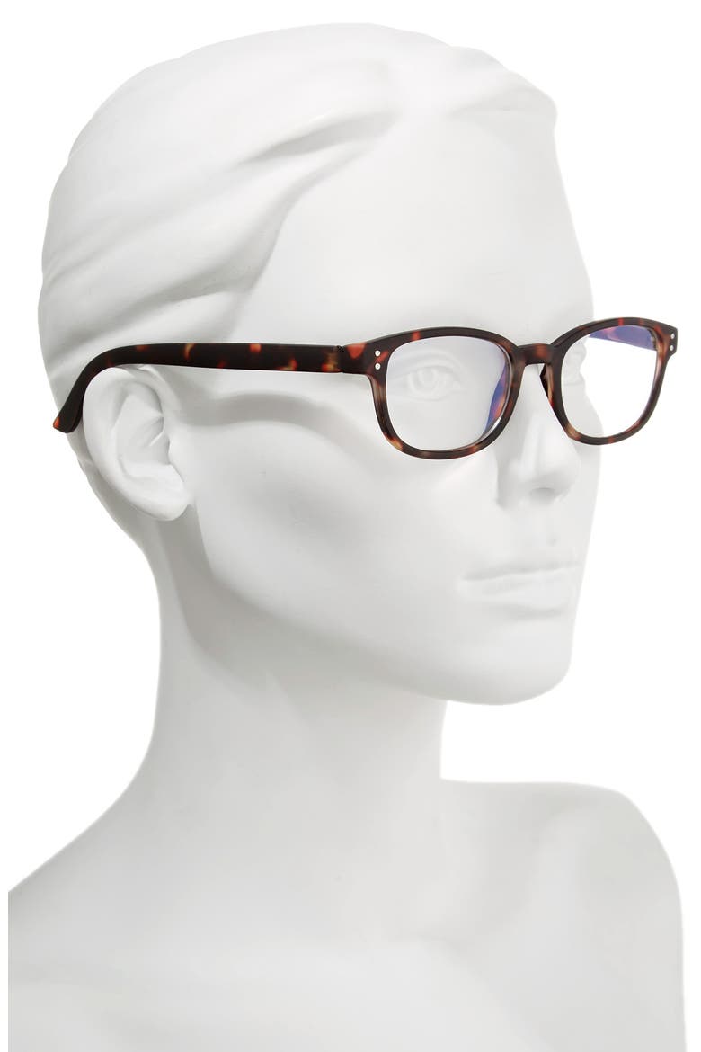 ColorSpex® 50mm Blue Light Blocking Reading Glasses, Alternate, color, TORTOISE
