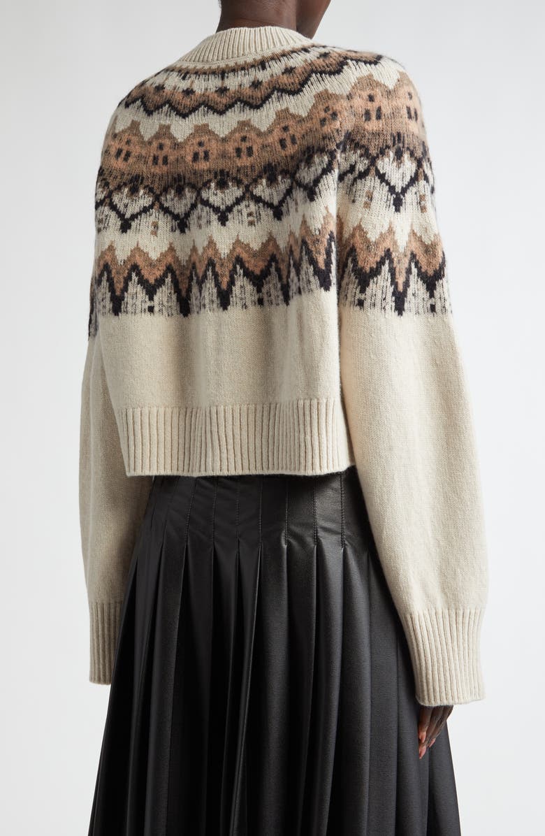 Altuzarra Barnum Wool Blend Fair Isle Cardigan, Alternate, color, 