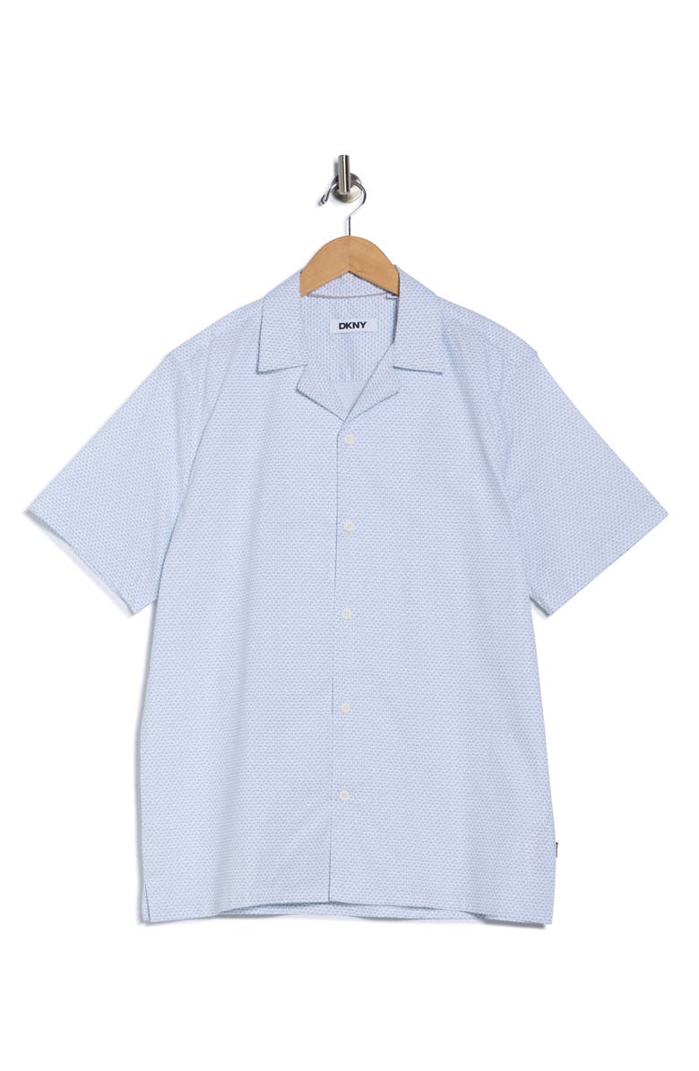 DKNY SPORTSWEAR Darien Camp Shirt, Alternate, color, Cloud Blue