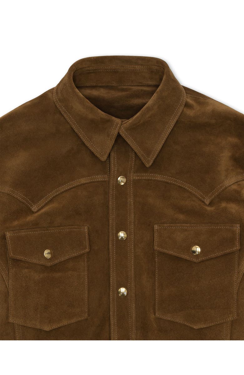 Fortela Suede Western Jacket, Alternate, color, Brown