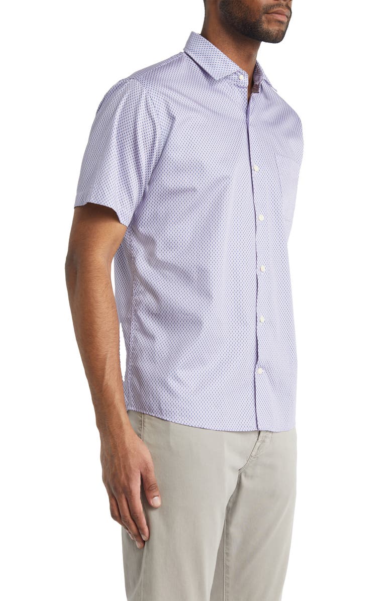 Peter Millar Short Sleeve Button-Up Shirt, Alternate, color,