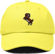 Dalix Dachshund Embroidered Dad Cap