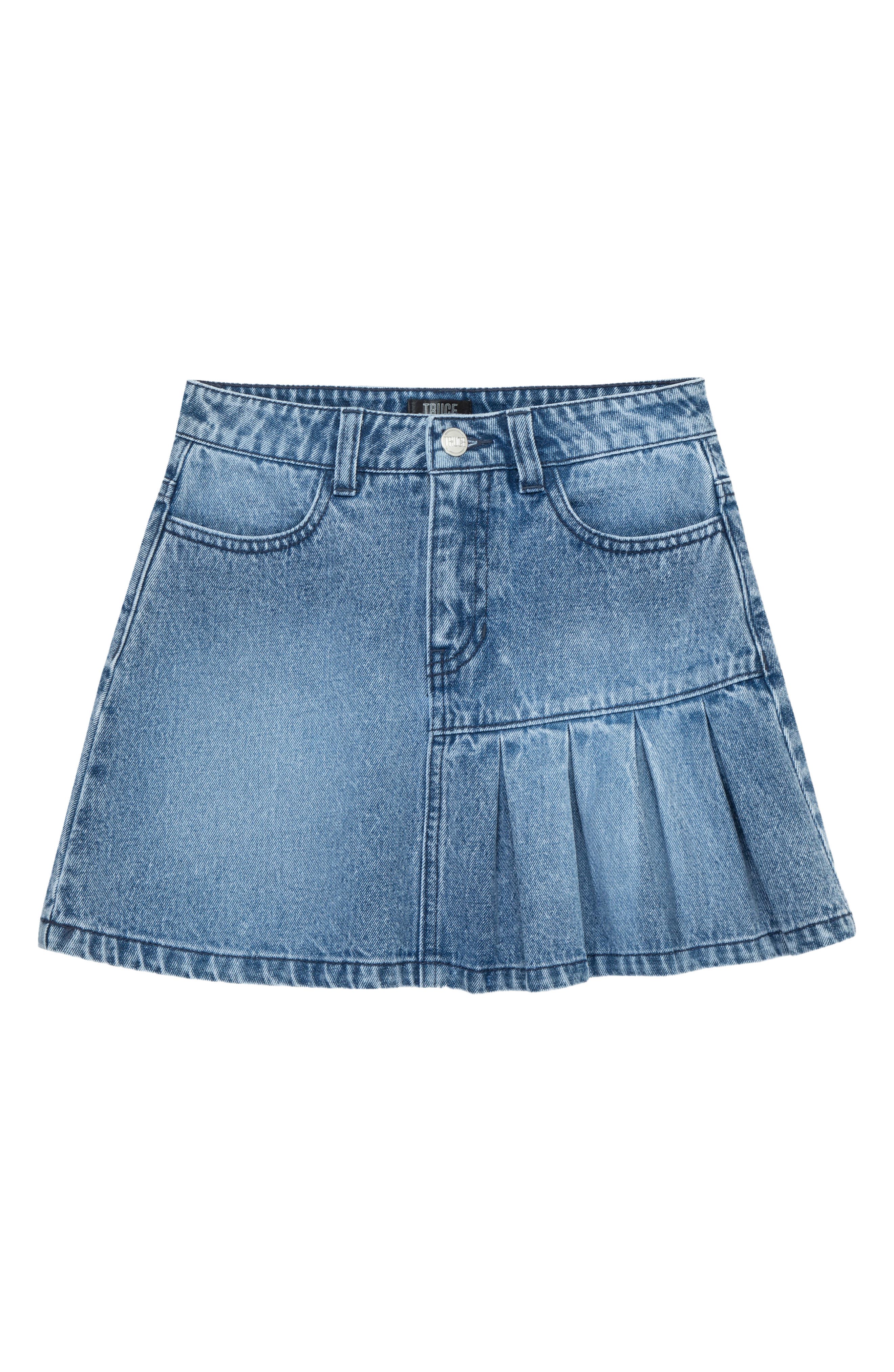 Truce Kids' Half Pleated Denim Skort 