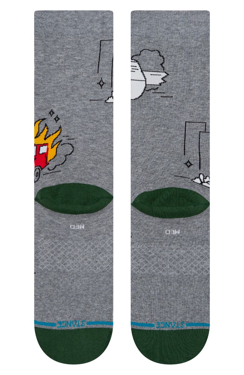 Stance Burnt Out Crew Socks, Alternate, color, 