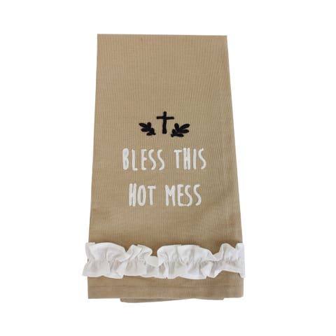 "Bless This Hot Mess" 100% Cotton Tea Towel