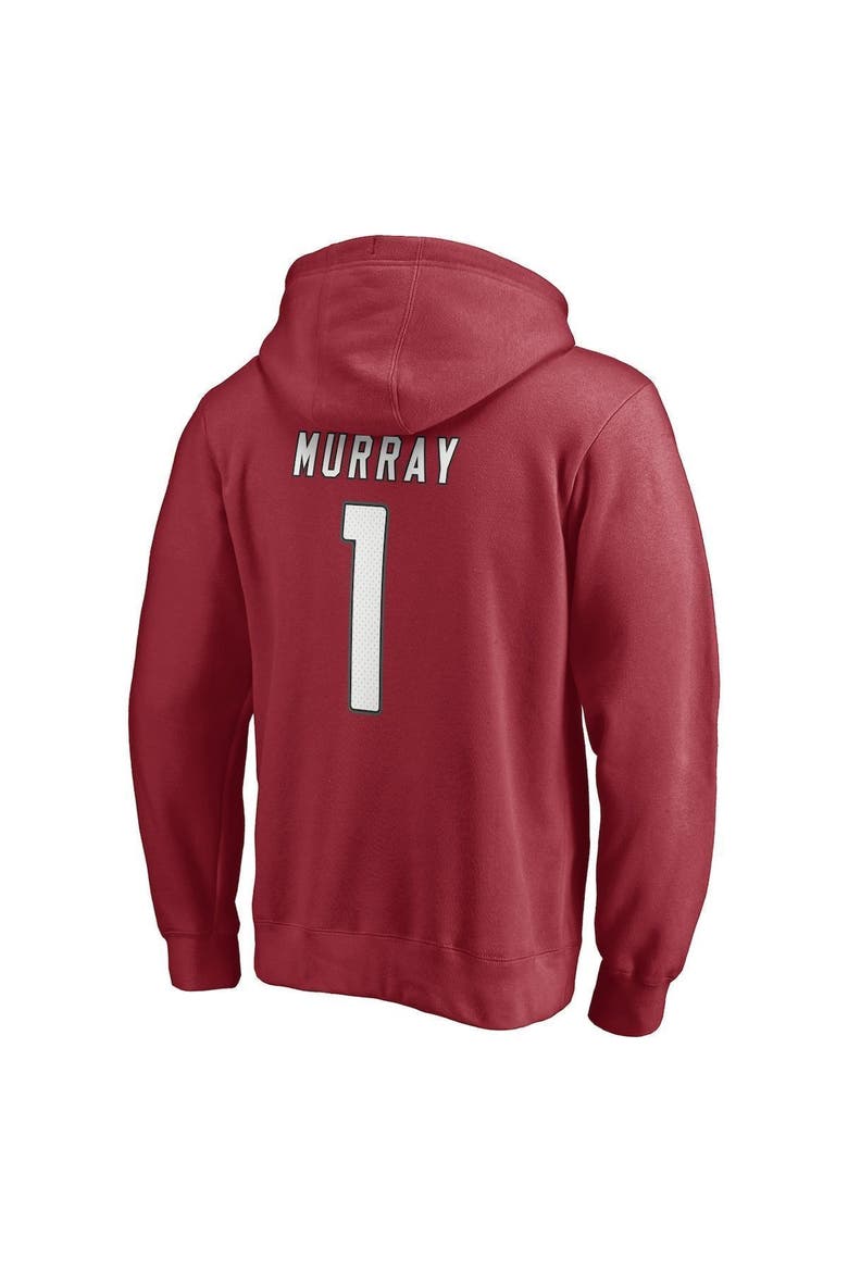 Men's Fanatics Branded Kyler Murray Cardinal Arizona Cardinals Player Icon Name & Number Fitted Pullover Hoodie, Alternate, color, CARDINAL
