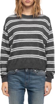 Zadig & Voltaire Swapy Stripe Cashmere Sweater