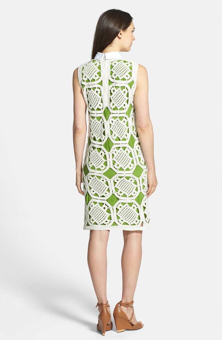 Tory Burch 'Lexi' Crochet Cotton Sheath Dress, Alternate, color, 