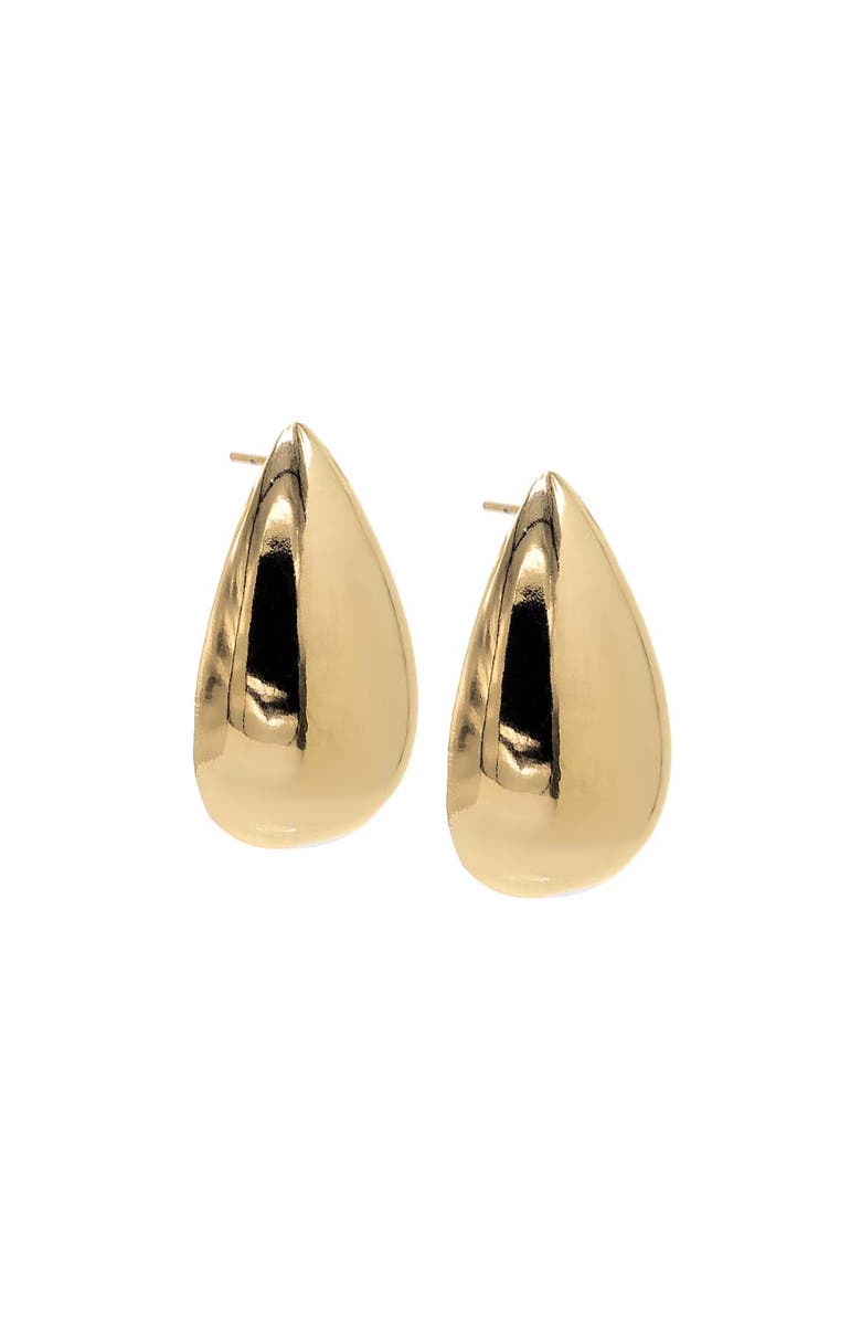 BY ADINA EDEN Chunky Solid Teardrop Stud Earring, Main, color,