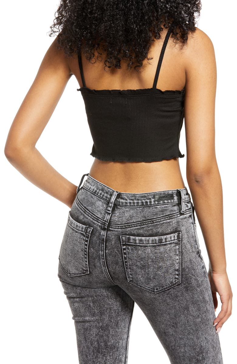 BP. Crop Rib Cardigan & Camisole Set, Alternate, color, 