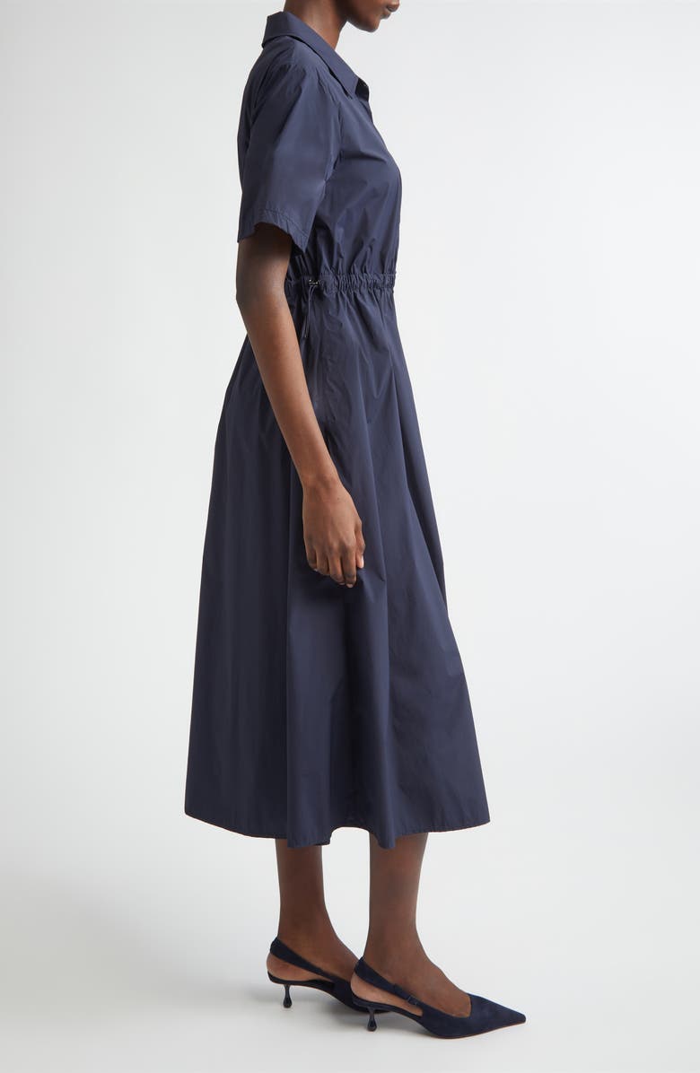 Herno Stretch Nylon Midi Shirtdress, Alternate, color, 9201 Navy