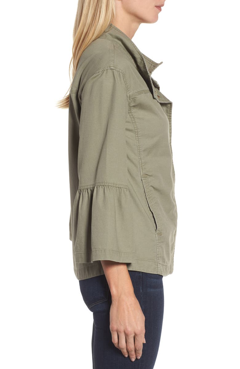 Caslon<sup>®</sup> Flare Sleeve Utility Jacket, Alternate, color,