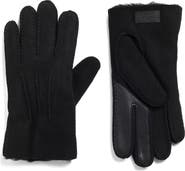 UGG® Leather Genuine Shearling Lined Gloves