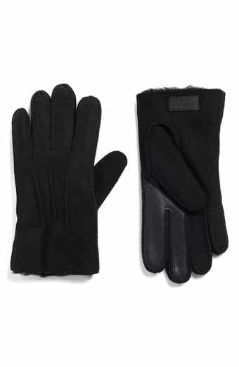 UGG® Leather Genuine Shearling Lined Gloves