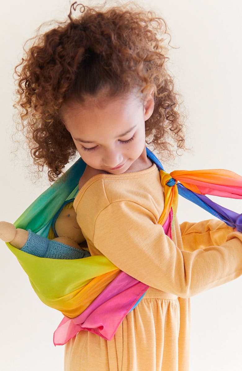 Sarah's Silks Set of 5 Rainbow Enchanted Playsilks, Alternate, color, 