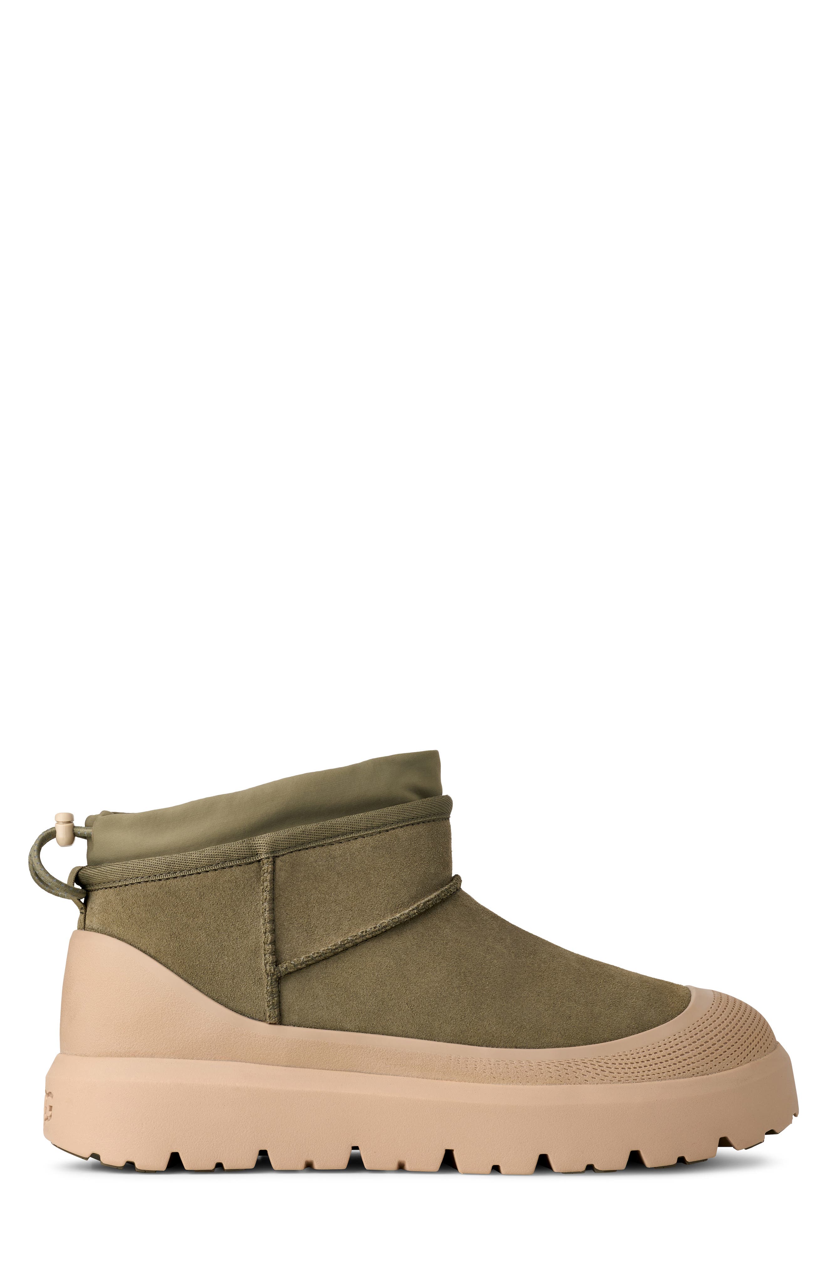 Classic Ultra Mini Weather Hybrid Boot, Alternate, color, BURNT OLIVE / MUSTARD SEED