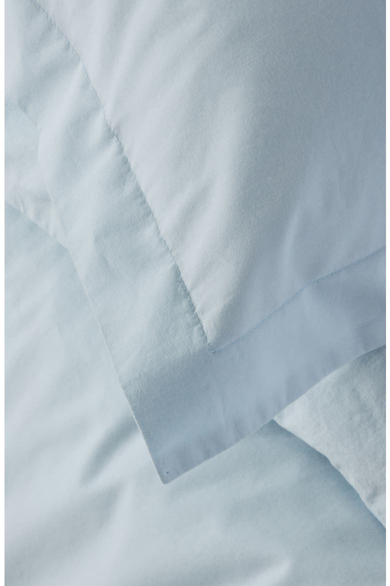 Organic Cotton Percale Duvet Cover & Shams Set, Alternate, color, BLUE DRIFT