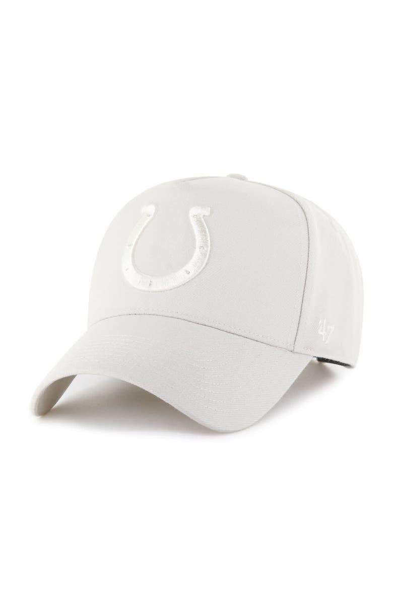 '47 Men's '47 Cream Indianapolis Colts Ballpark Offside Adjustable Hat, Main, color, 