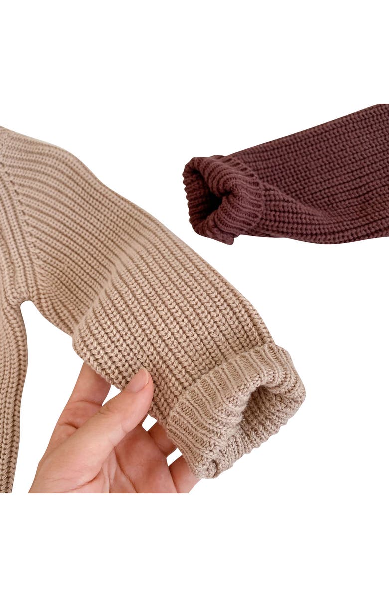 Ashmi & Co. Dallas Knit Cotton Romper, Alternate, color, Coffee