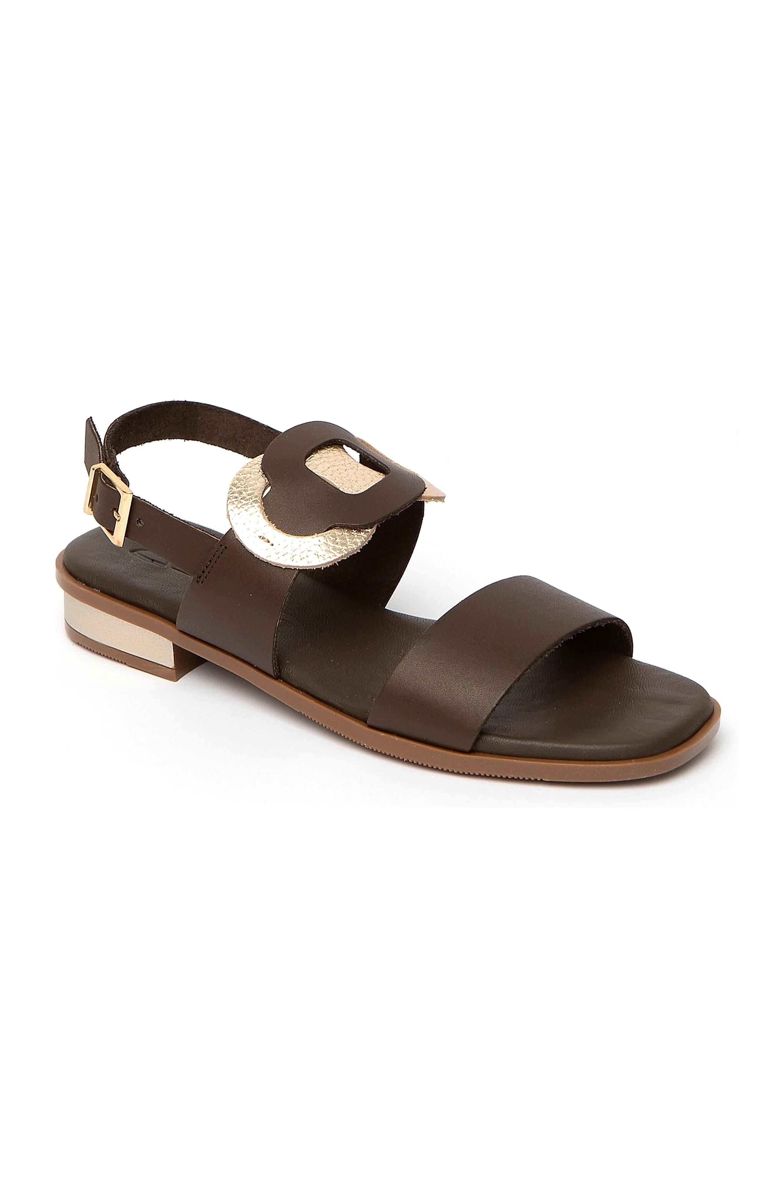Cala Flat Sandal, Main, color, Chocolate